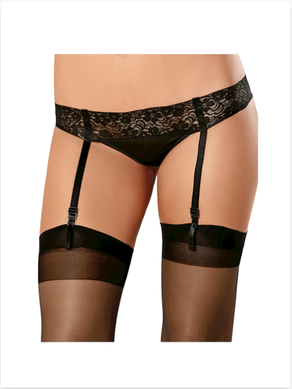 Fantezi Dantelli Satenli Kilotlu Jartiyer Takım