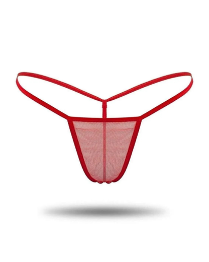 Kadın 3'lü Transparan Tül String