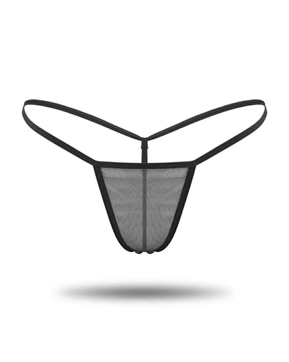 Kadın 3'lü Transparan Tül String