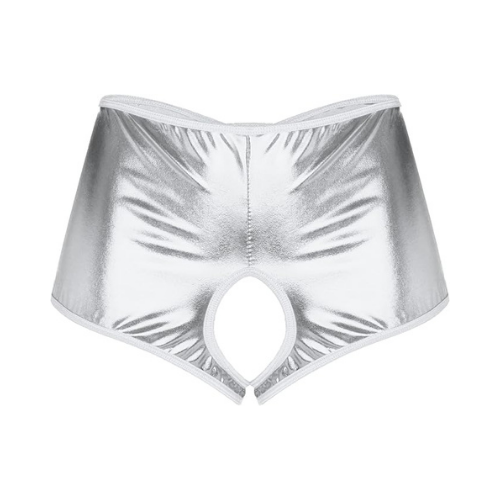 Fantezi Gümüş Özel Bölgeleri Açık Parlak Külot