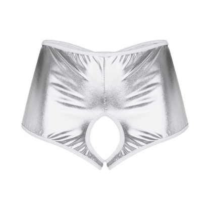 Fantezi Gümüş Özel Bölgeleri Açık Parlak Külot