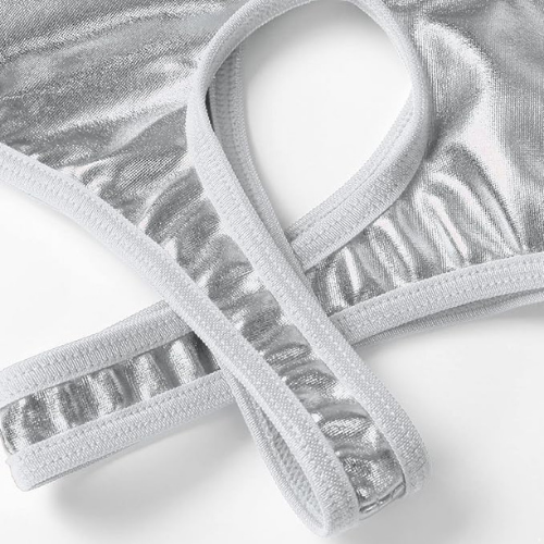 Fantezi Gümüş Özel Bölgeleri Açık Parlak Külot