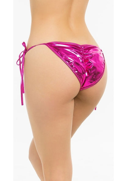 Büyük Beden Fantazi Pembe Seksi Yandan Bağlamalı String - Külot