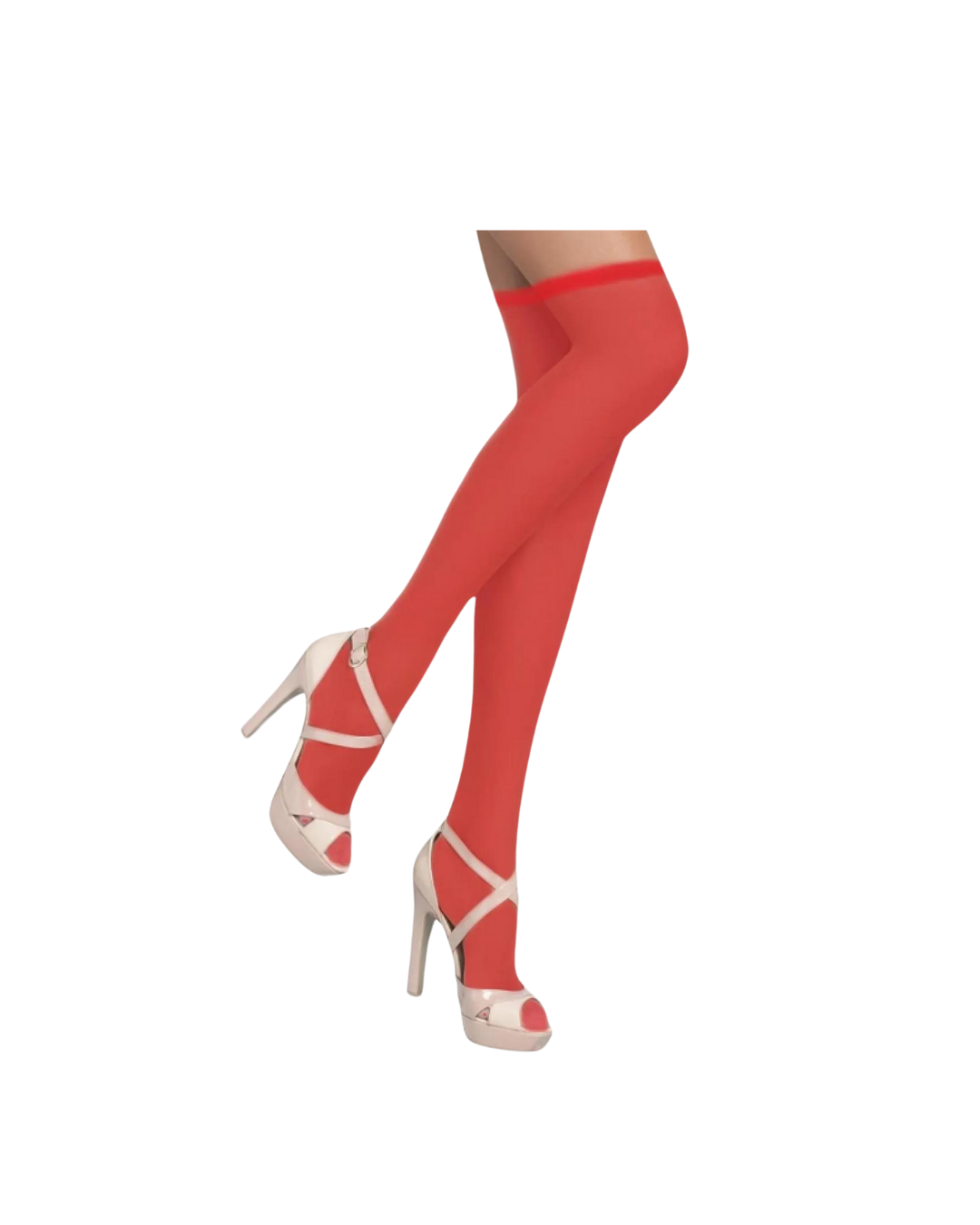 Fantezi Kırmızı Transparan Tül Jartiyer Takımı