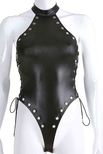 Fantezi Yanları Kuş Gözlü Yandan Bağlamalı Seksi Babydol