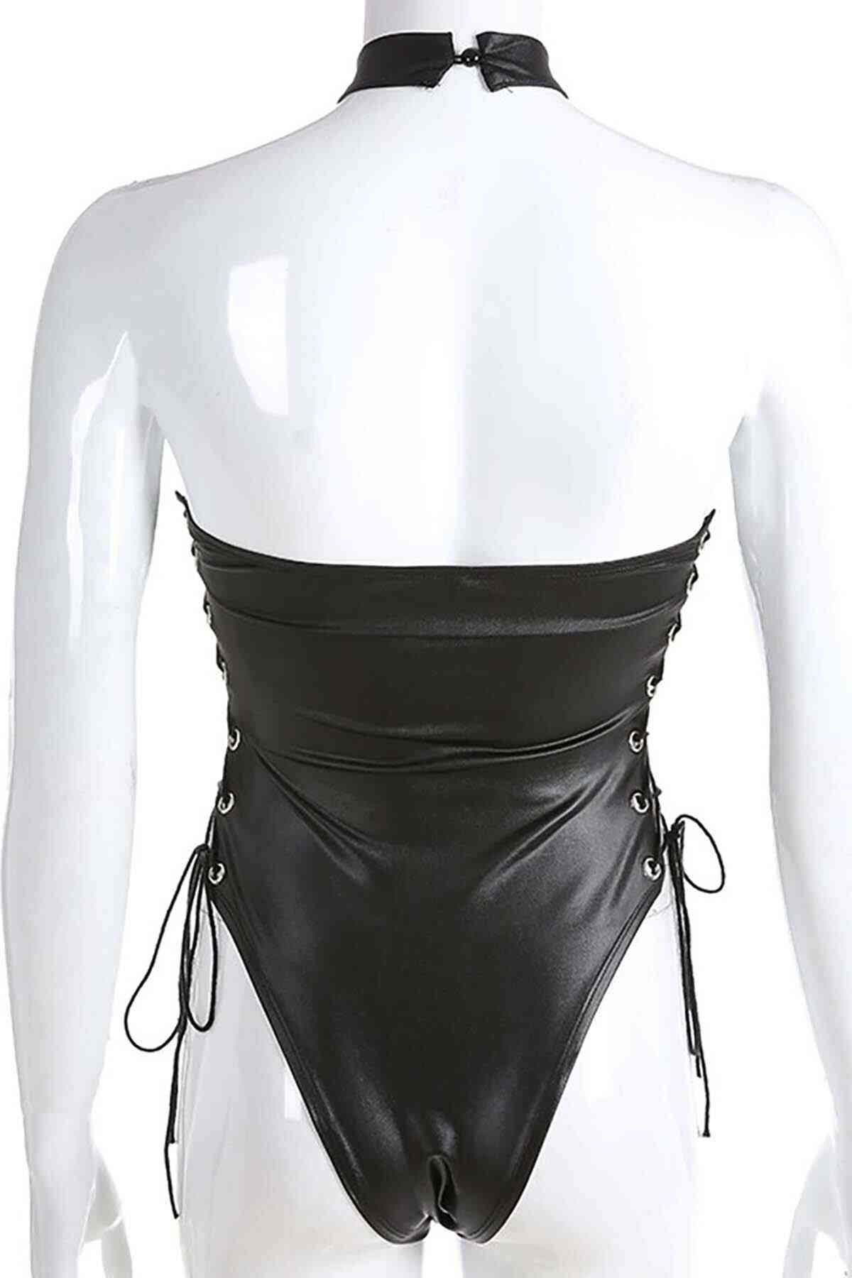 Fantezi Yanları Kuş Gözlü Yandan Bağlamalı Seksi Babydol