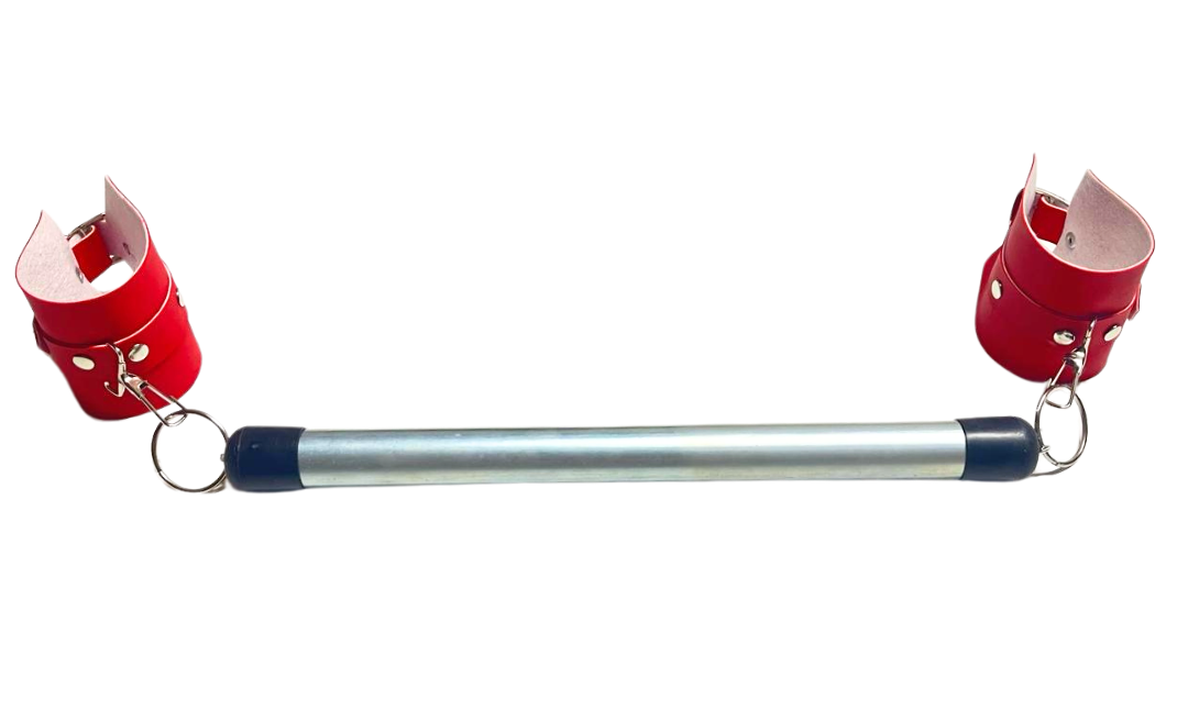 Fantezi Seksi Deri Borulu Kırmızı El Kelepçesi